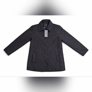 Nwt - Jones NewYork Women’s Black Quilted Jacket Classic Lightweight